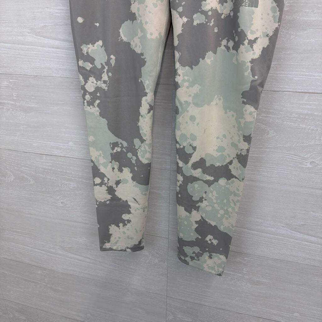 The North Face Green Print Leggings Large