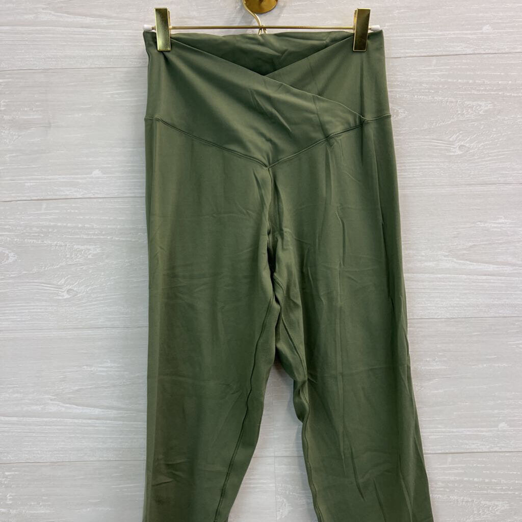Offline by Aerie Green Cross Waist Leggings Large