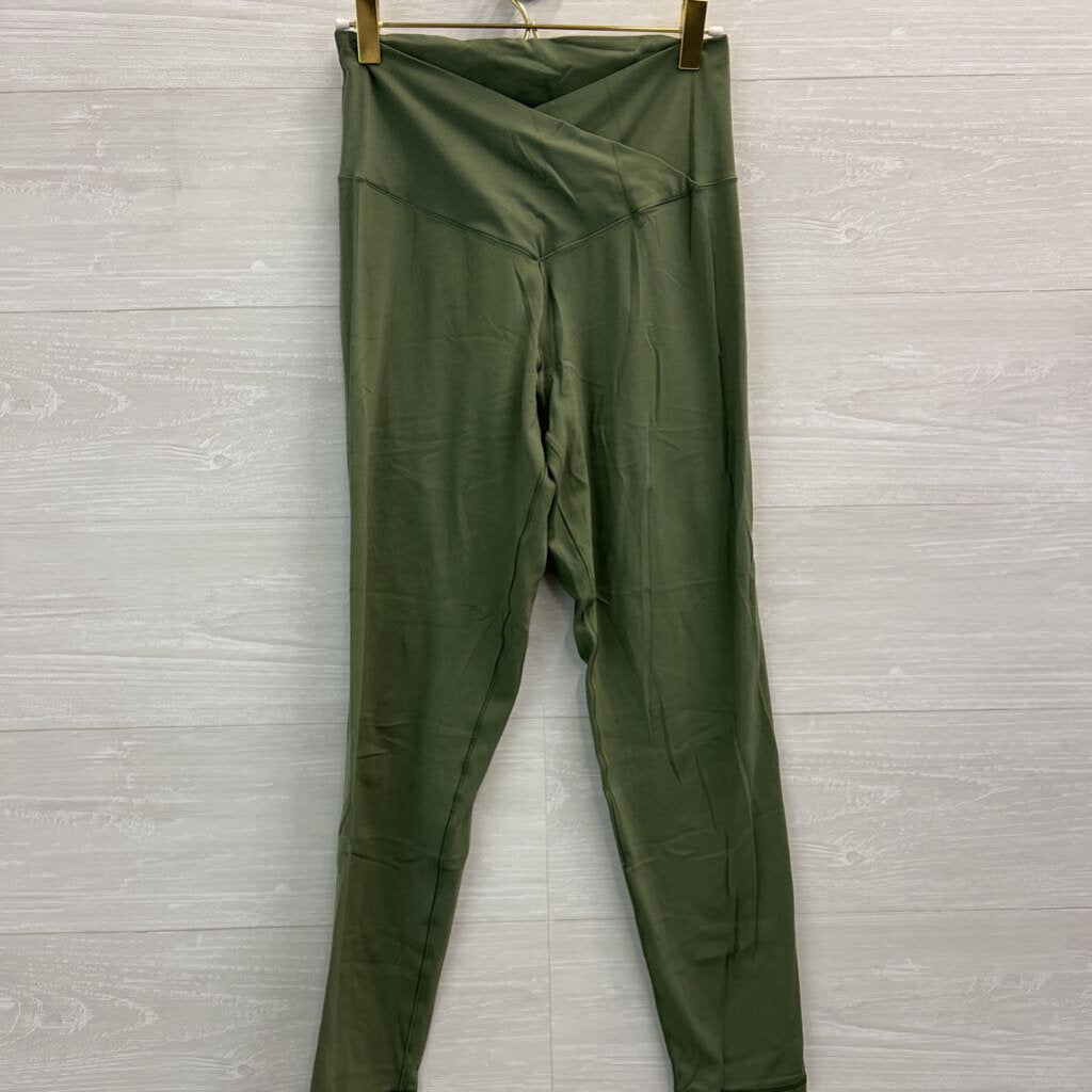 Offline by Aerie Green Cross Waist Leggings Large