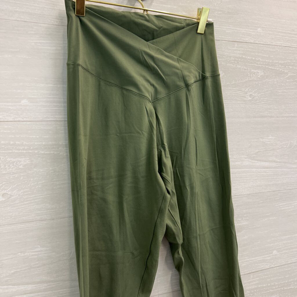 Offline by Aerie Green Cross Waist Leggings Large