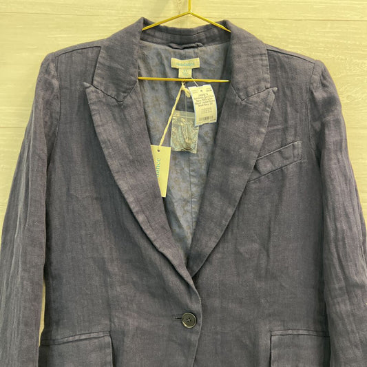 Sundance Navy 100% Linen Blazer Jacket Extra Small