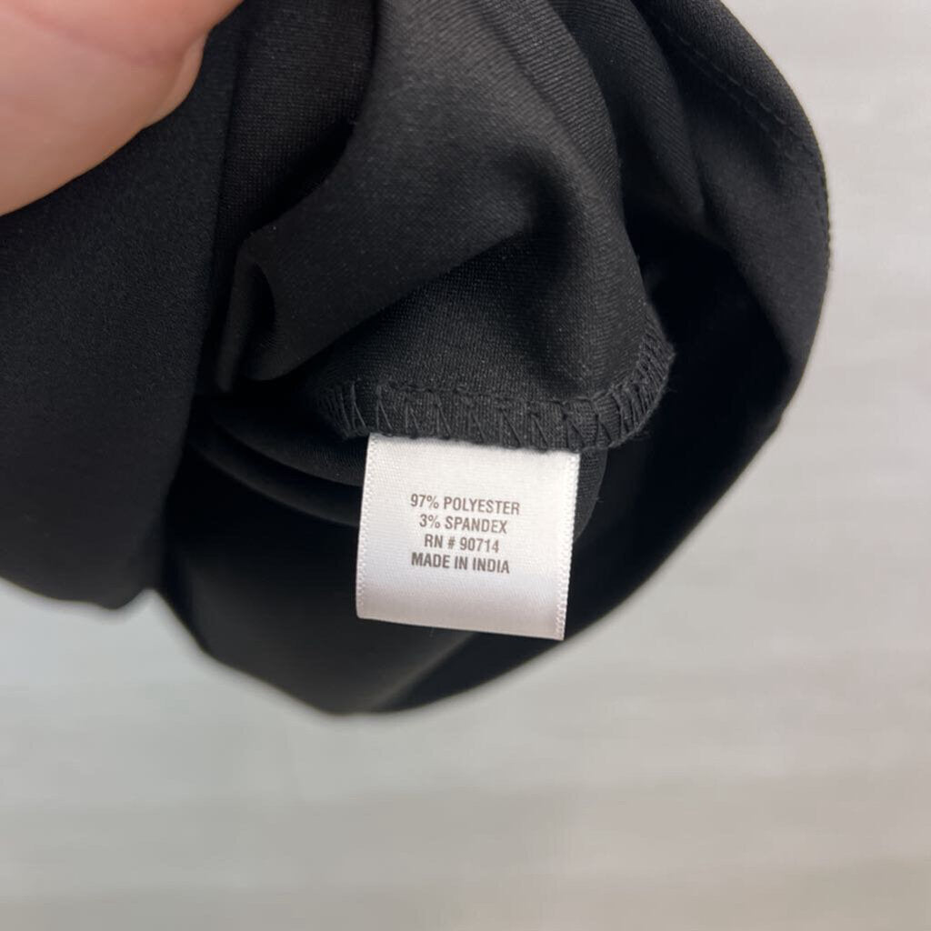 MSK Black Front Pocket Long Sleeve Shift Dress Large