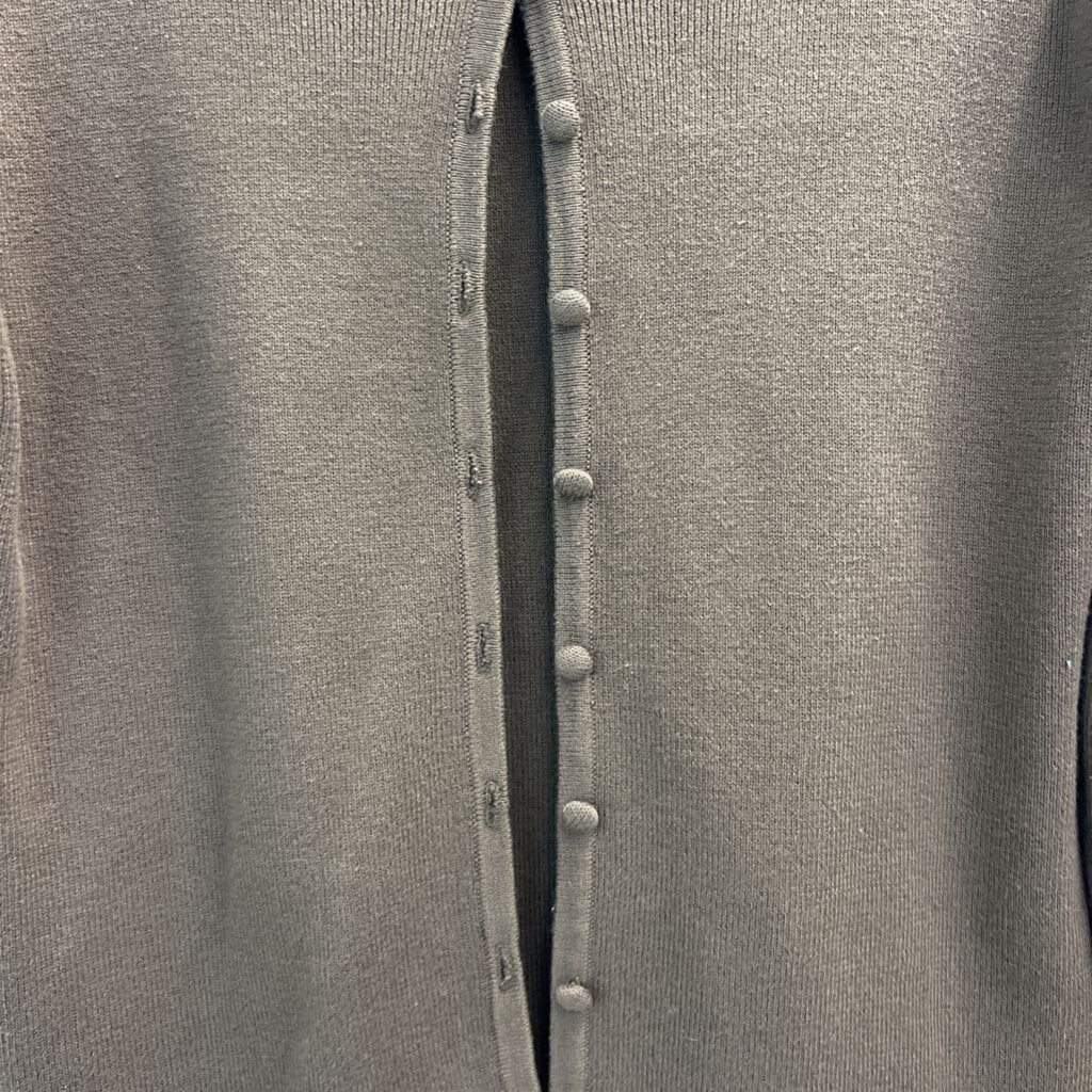 B Moss Brown Button Front Cardigan Sweater Medium