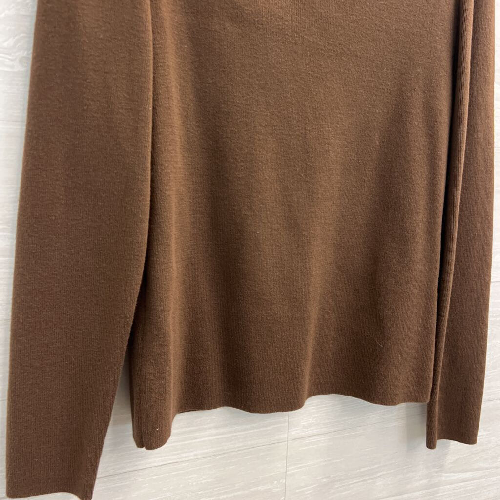 B Moss Brown Button Front Cardigan Sweater Medium