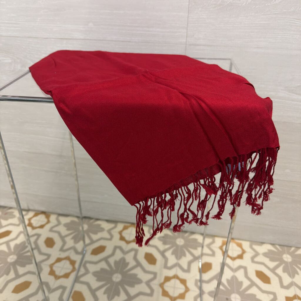 Soft Red Scarf One Size