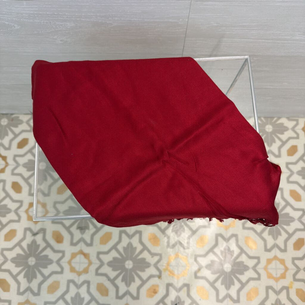 Soft Red Scarf One Size