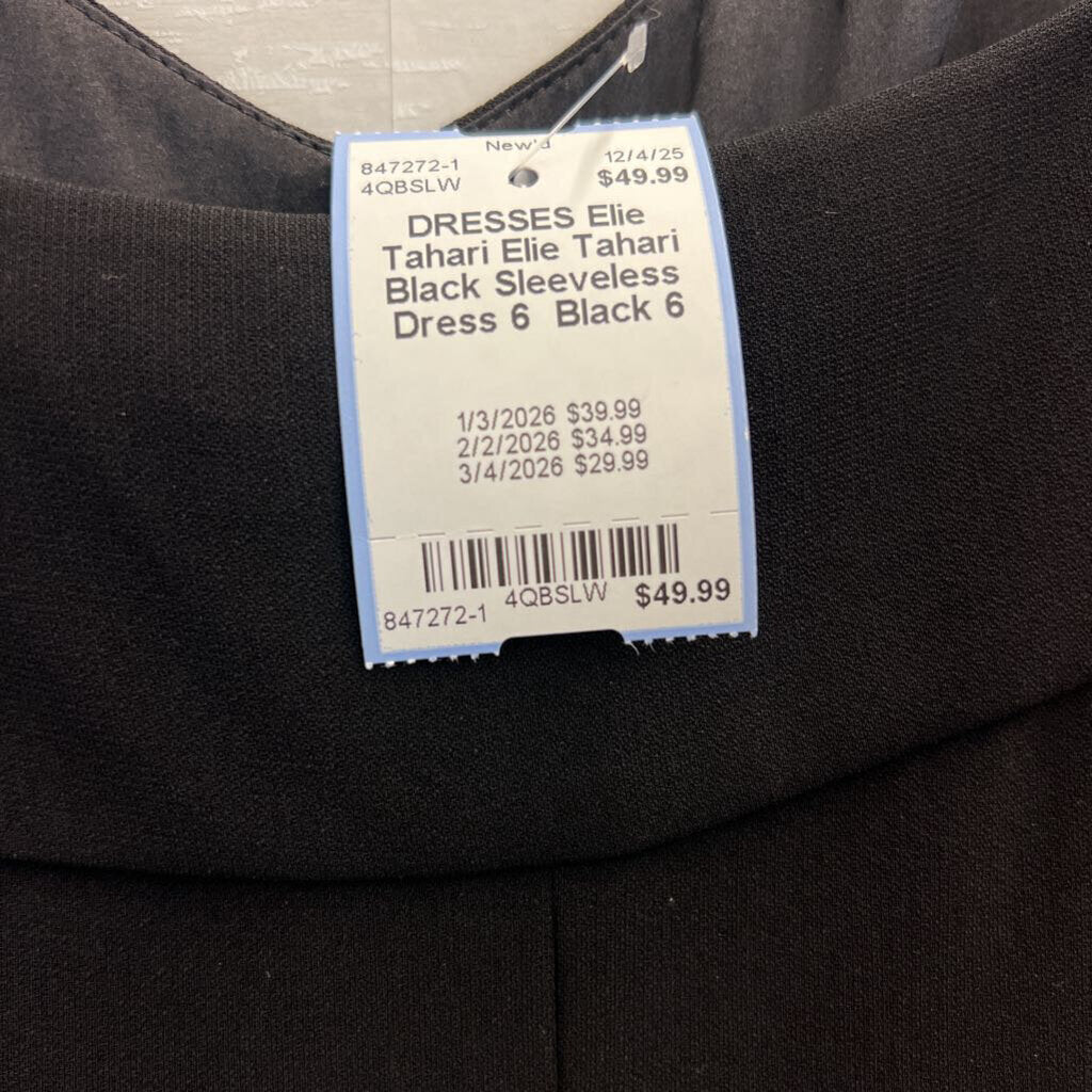 Elie Tahari Black Sleeveless Dress 6