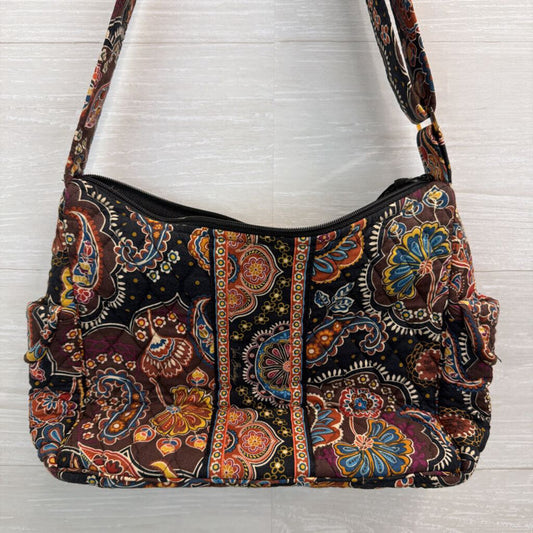 Vera Bradley Brown/ Multi Small Quilted Shoulder Purse