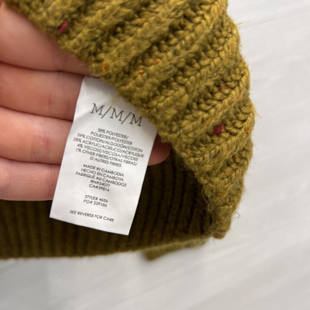 Cabi Olive Green Knit V Neck Sweater Medium