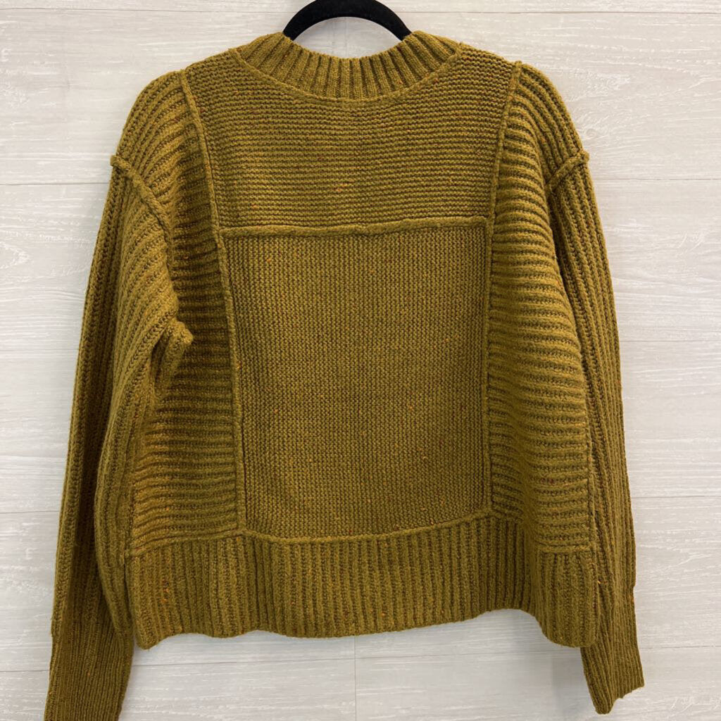 Cabi Olive Green Knit V Neck Sweater Medium