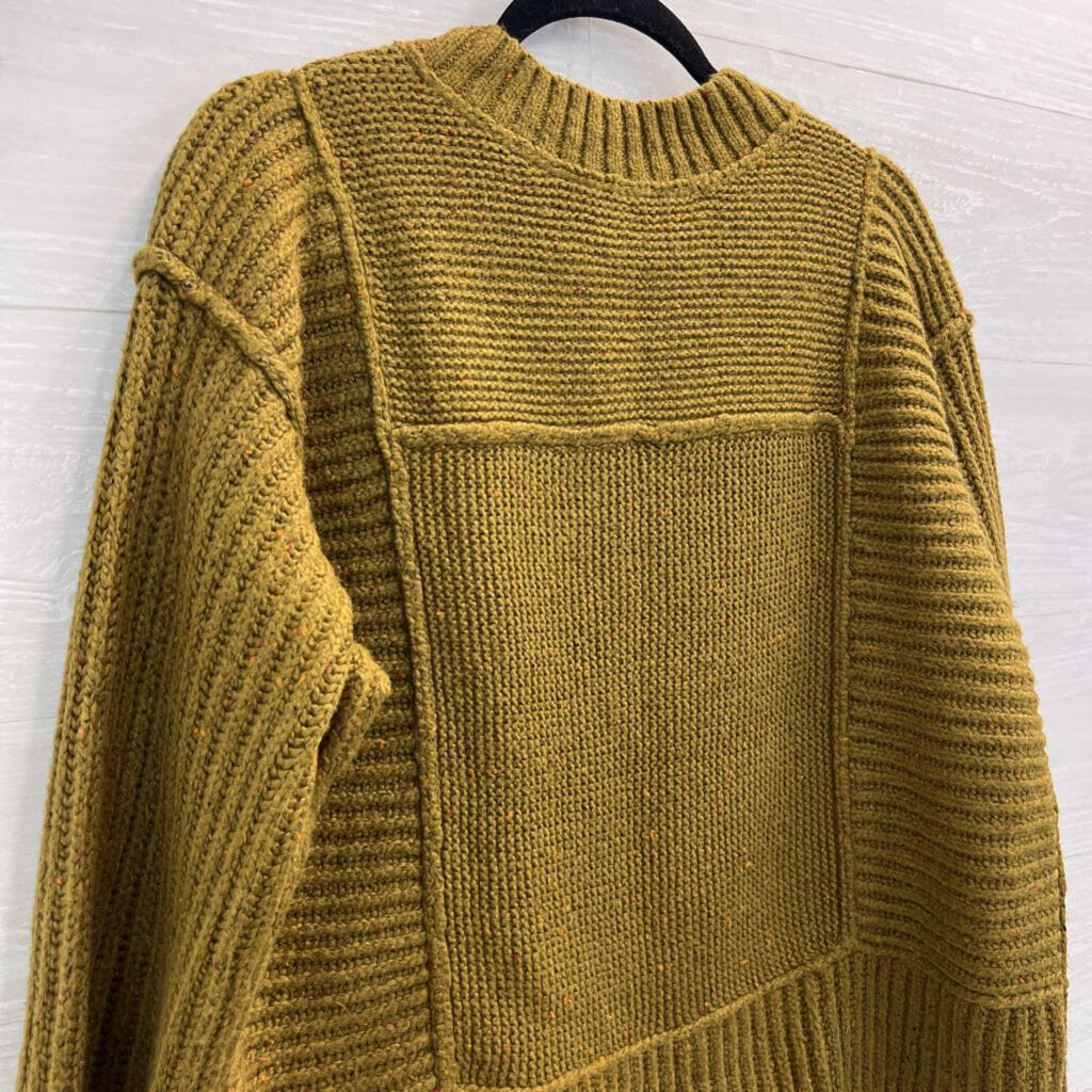 Cabi Olive Green Knit V Neck Sweater Medium