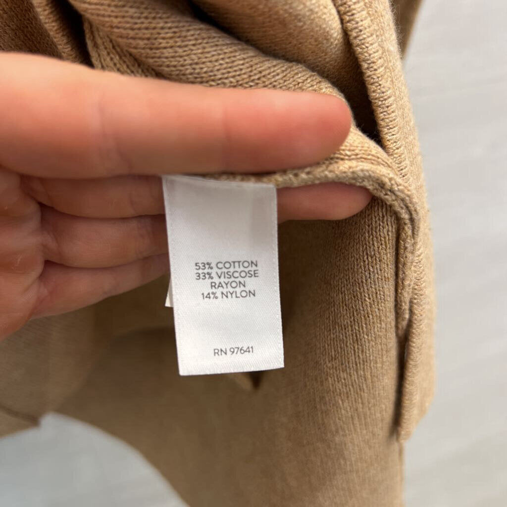 J Jill Brown Knit Blazer Cardigan Sweater Medium