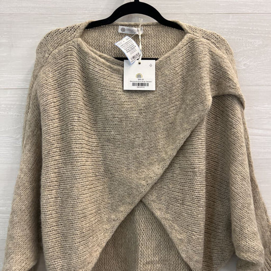 Cobblestone Living Beige Soft Knit Alessandra Wrap Sweater Medium