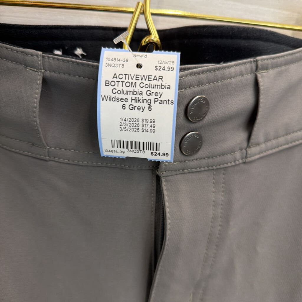 Columbia Grey Wildsee Hiking Pants 6