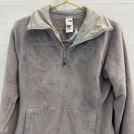 The North Face Grey Soft Fleece Quarter Zip Pullover Medium