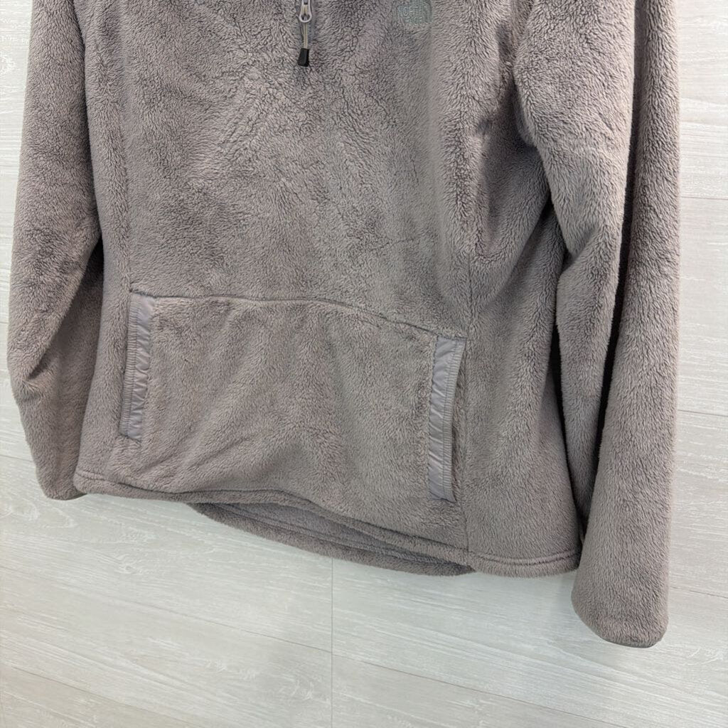 The North Face Grey Soft Fleece Quarter Zip Pullover Medium