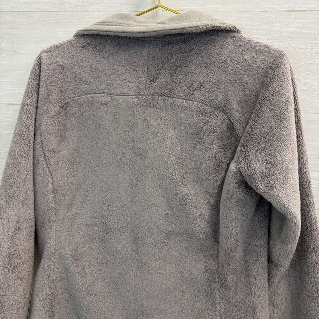 The North Face Grey Soft Fleece Quarter Zip Pullover Medium