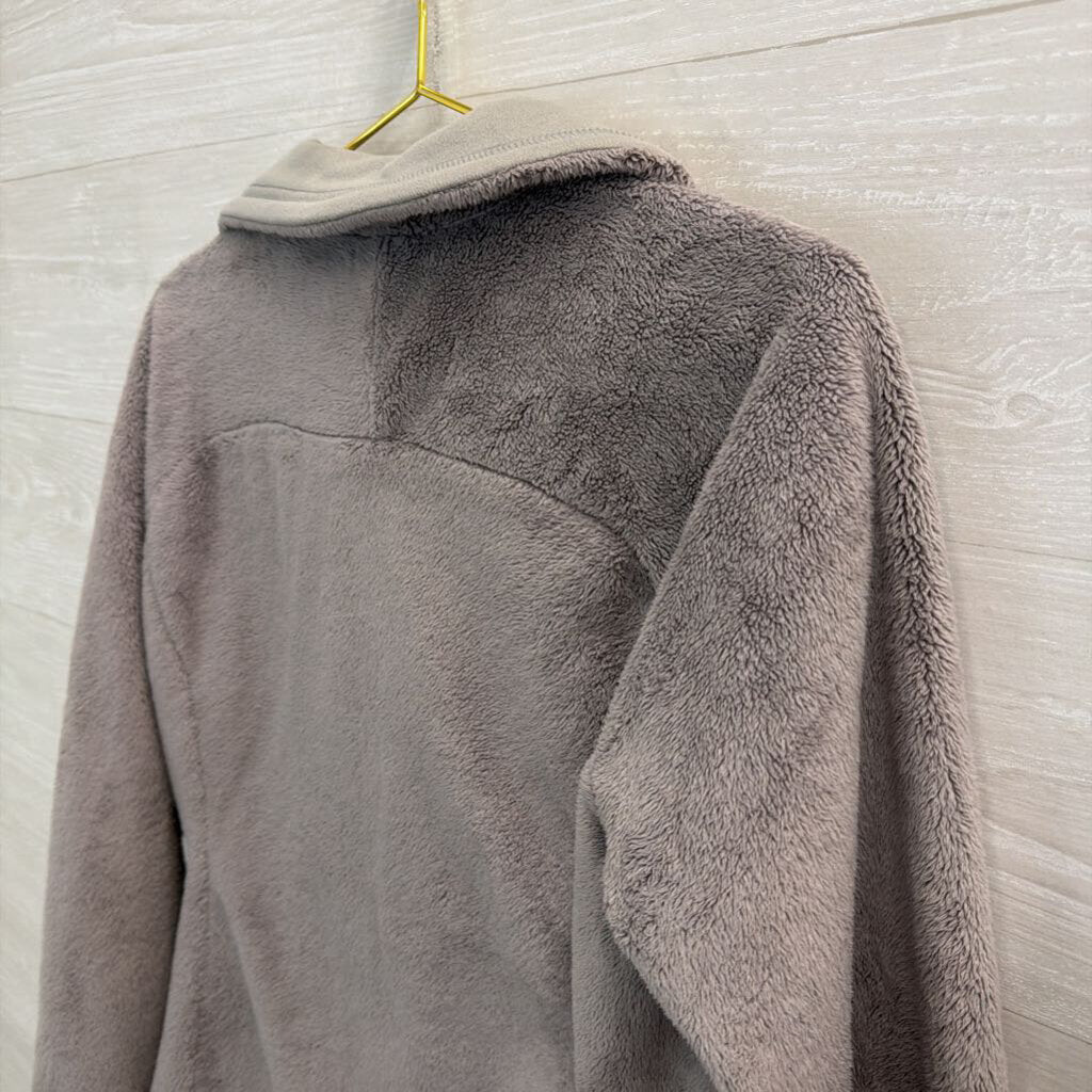 The North Face Grey Soft Fleece Quarter Zip Pullover Medium