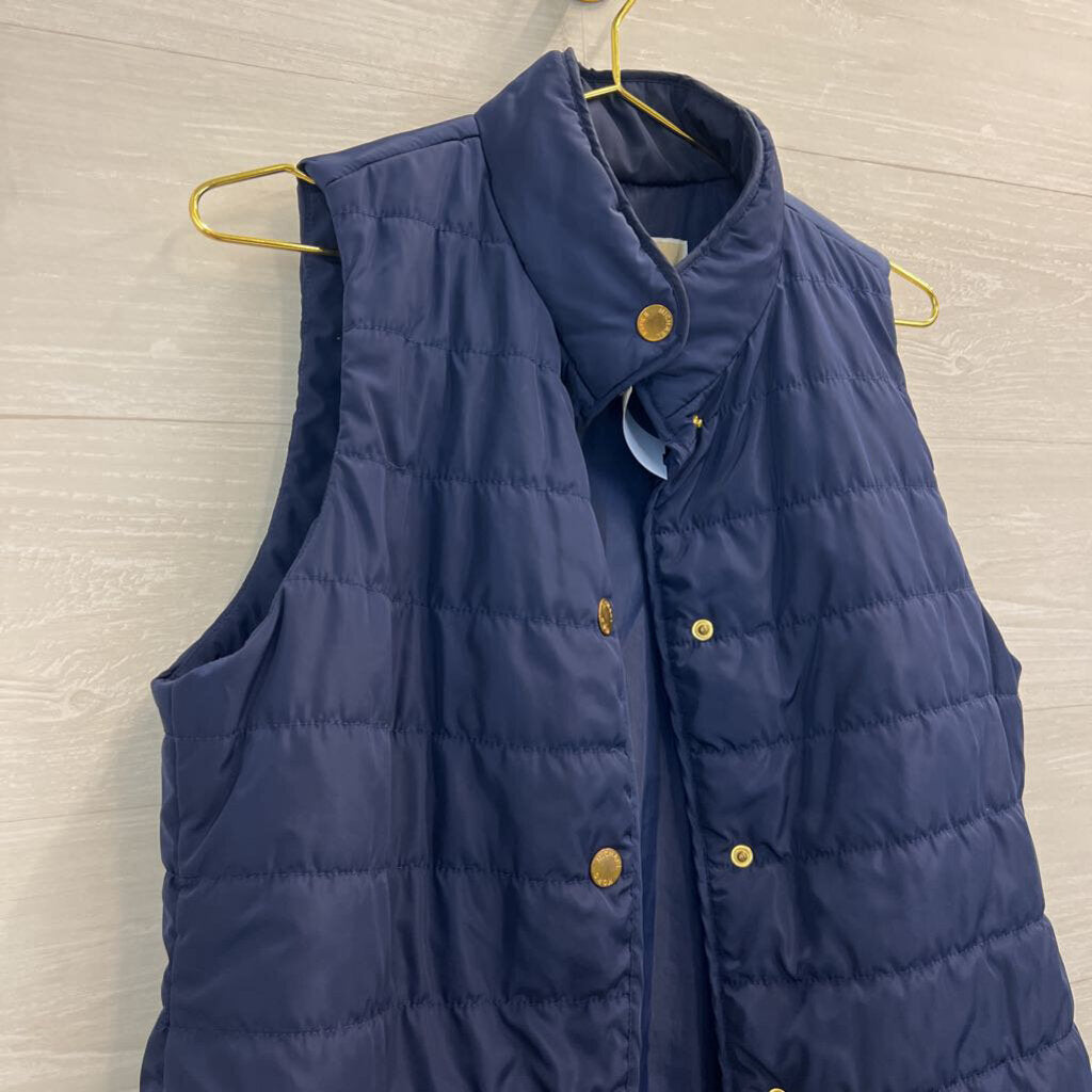 Michael Kors Navy Quilted Puffer Vest Medium