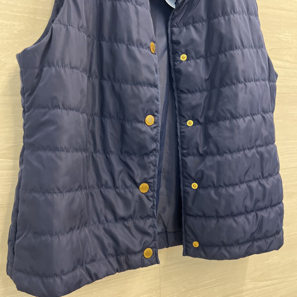Michael Kors Navy Quilted Puffer Vest Medium