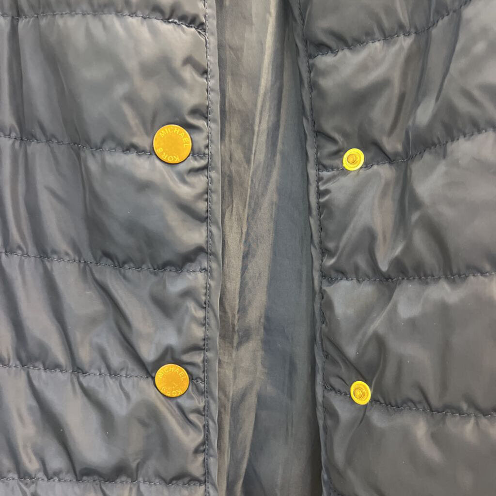 Michael Kors Navy Quilted Puffer Vest Medium