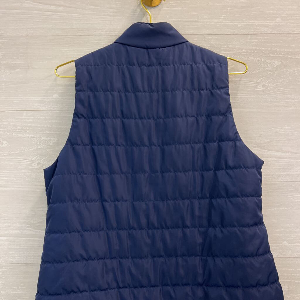 Michael Kors Navy Quilted Puffer Vest Medium