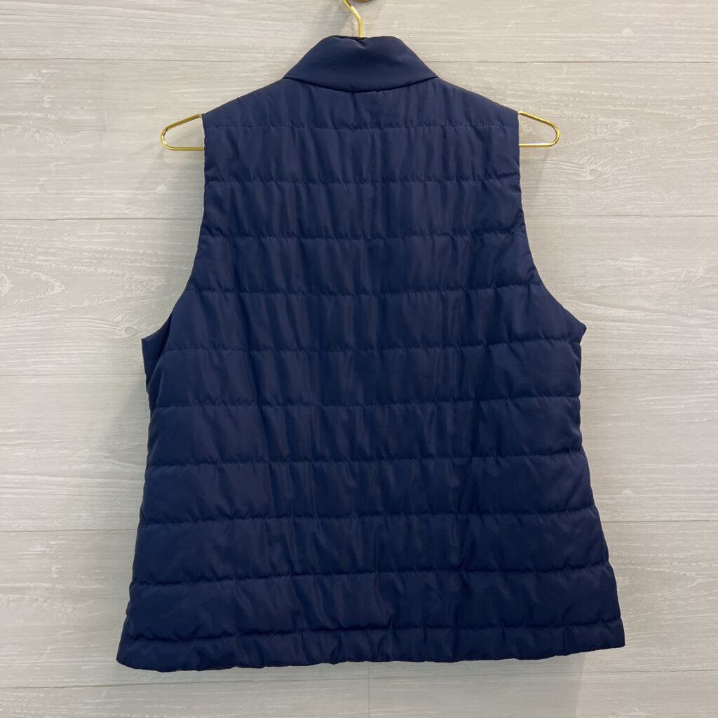 Michael Kors Navy Quilted Puffer Vest Medium