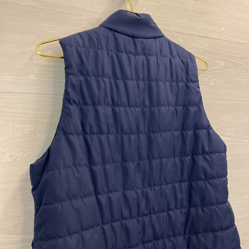 Michael Kors Navy Quilted Puffer Vest Medium
