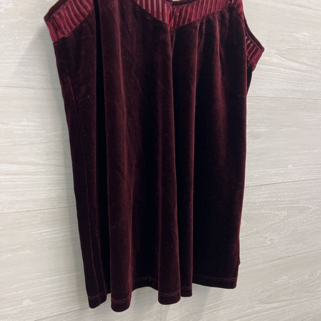 Mystree Red Velvet Tank Top Medium