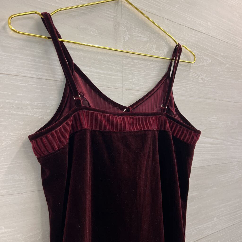 Mystree Red Velvet Tank Top Medium
