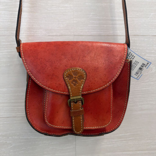 Patricia Nash Red Leather Argo Crossbody Purse