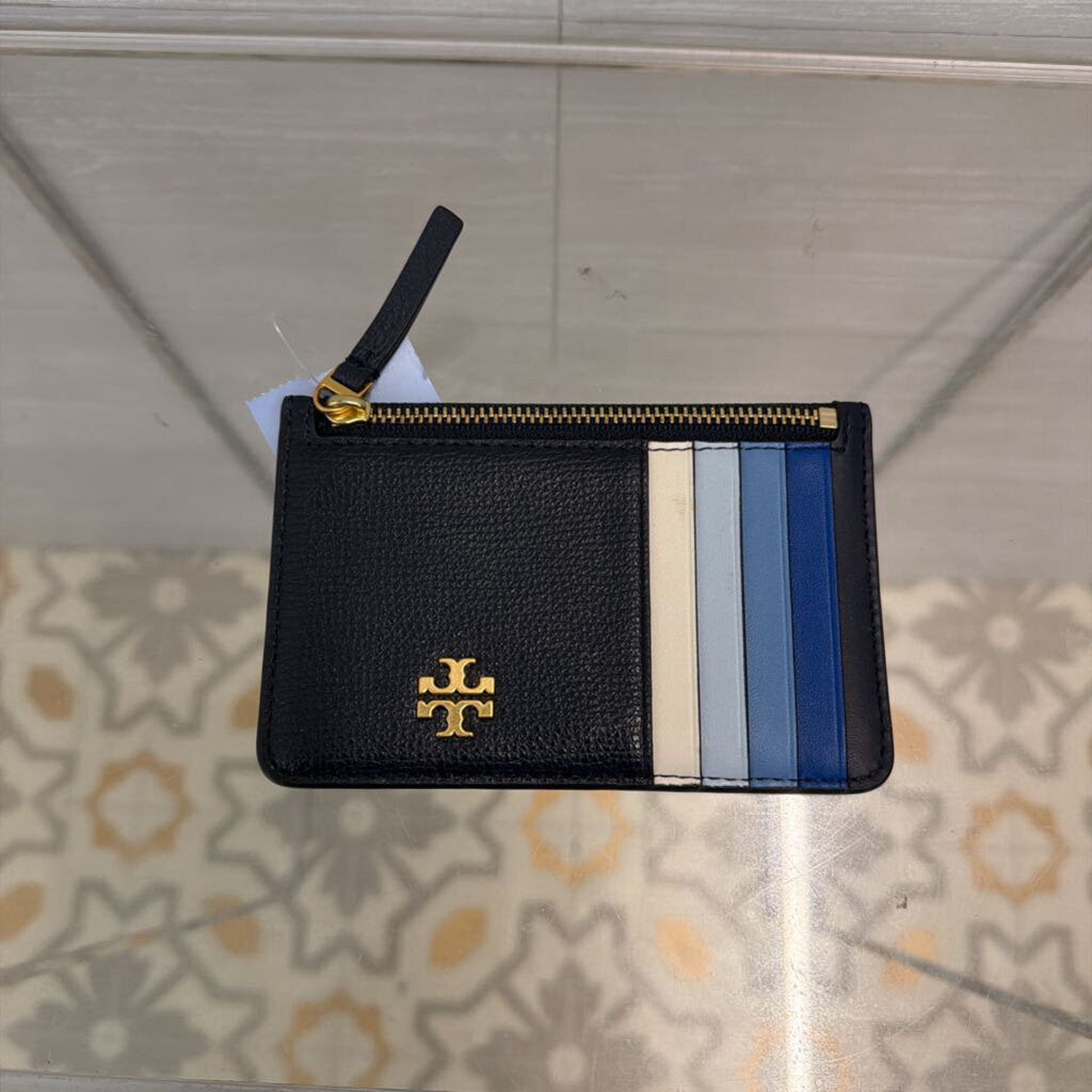Tory Burch Navy/ Blue Kira Slim Card Case