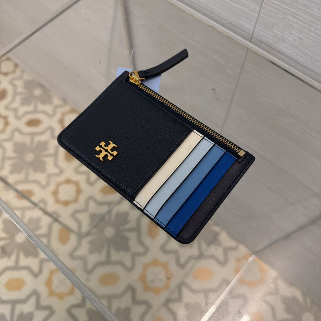 Tory Burch Navy/ Blue Kira Slim Card Case