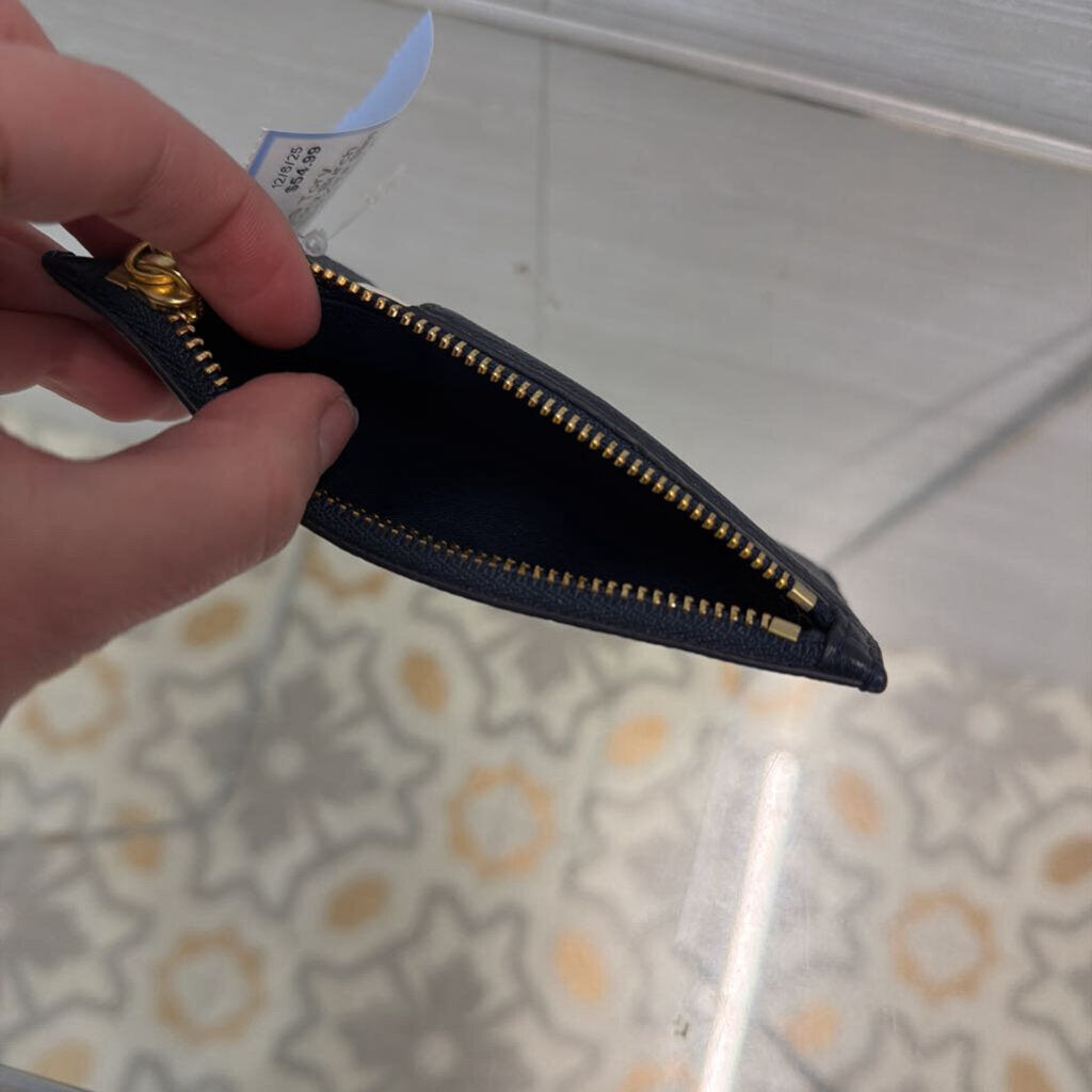 Tory Burch Navy/ Blue Kira Slim Card Case