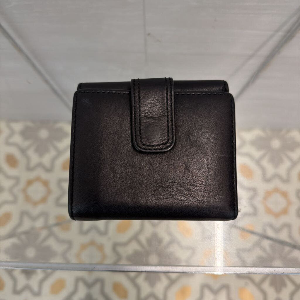 Coach Black Leather Bi Fold Wallet