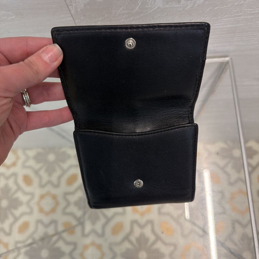 Coach Black Leather Bi Fold Wallet
