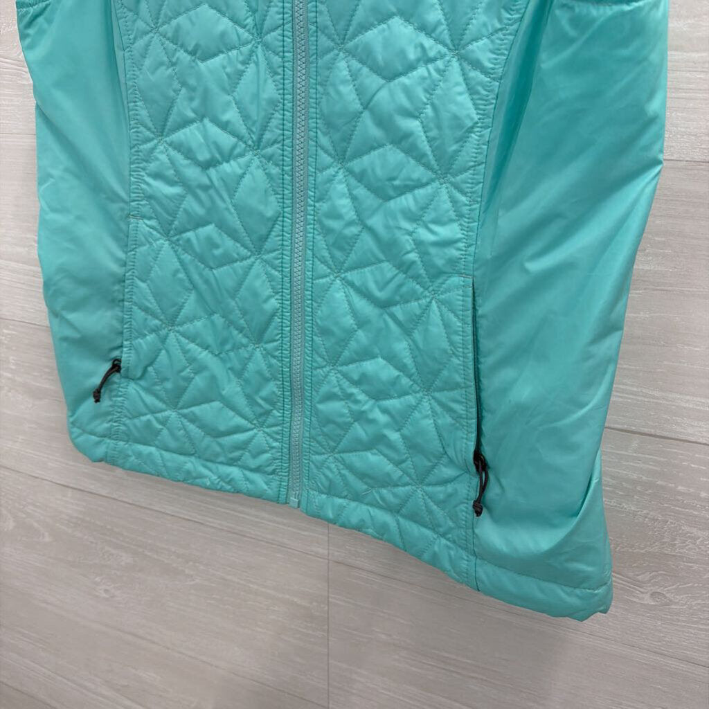The North Face Blue Quilted Zip Up Vest Small