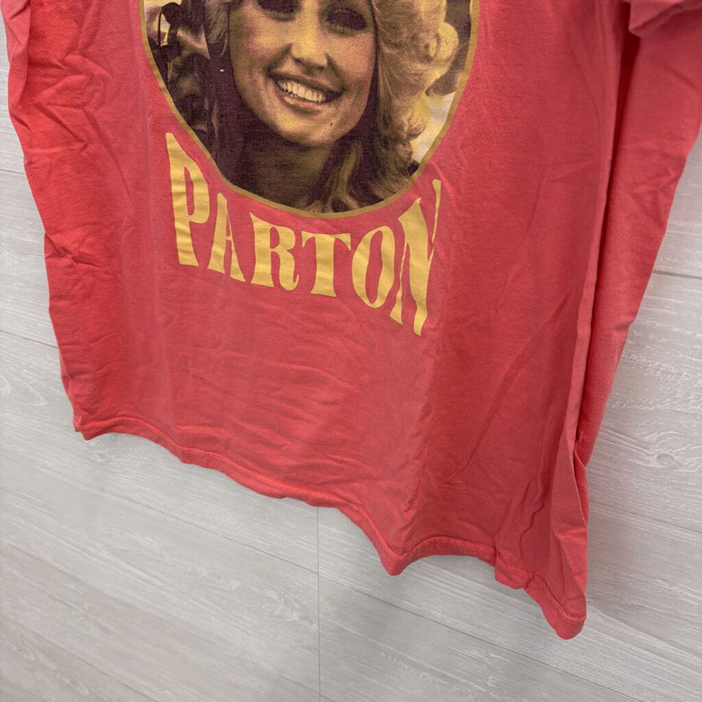 Gildan Pink/ Multi Dolly Parton Short Sleeve Graphic Tee Extra Large