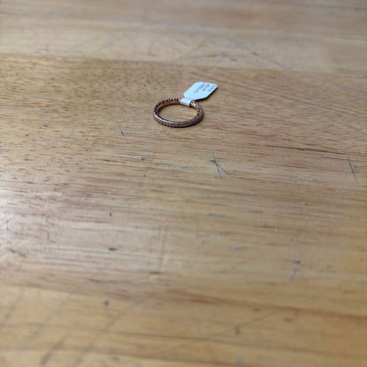 Pandora Rose Gold Heart Detail Band Ring