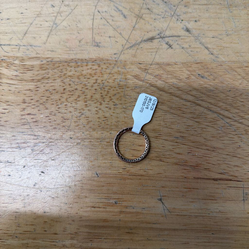 Pandora Rose Gold Heart Detail Band Ring