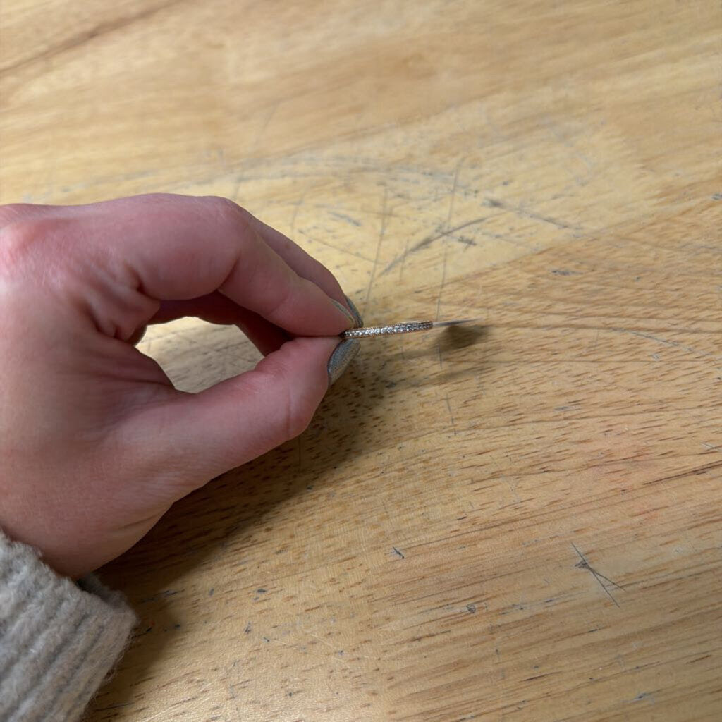 Pandora Rose Gold Heart Detail Band Ring