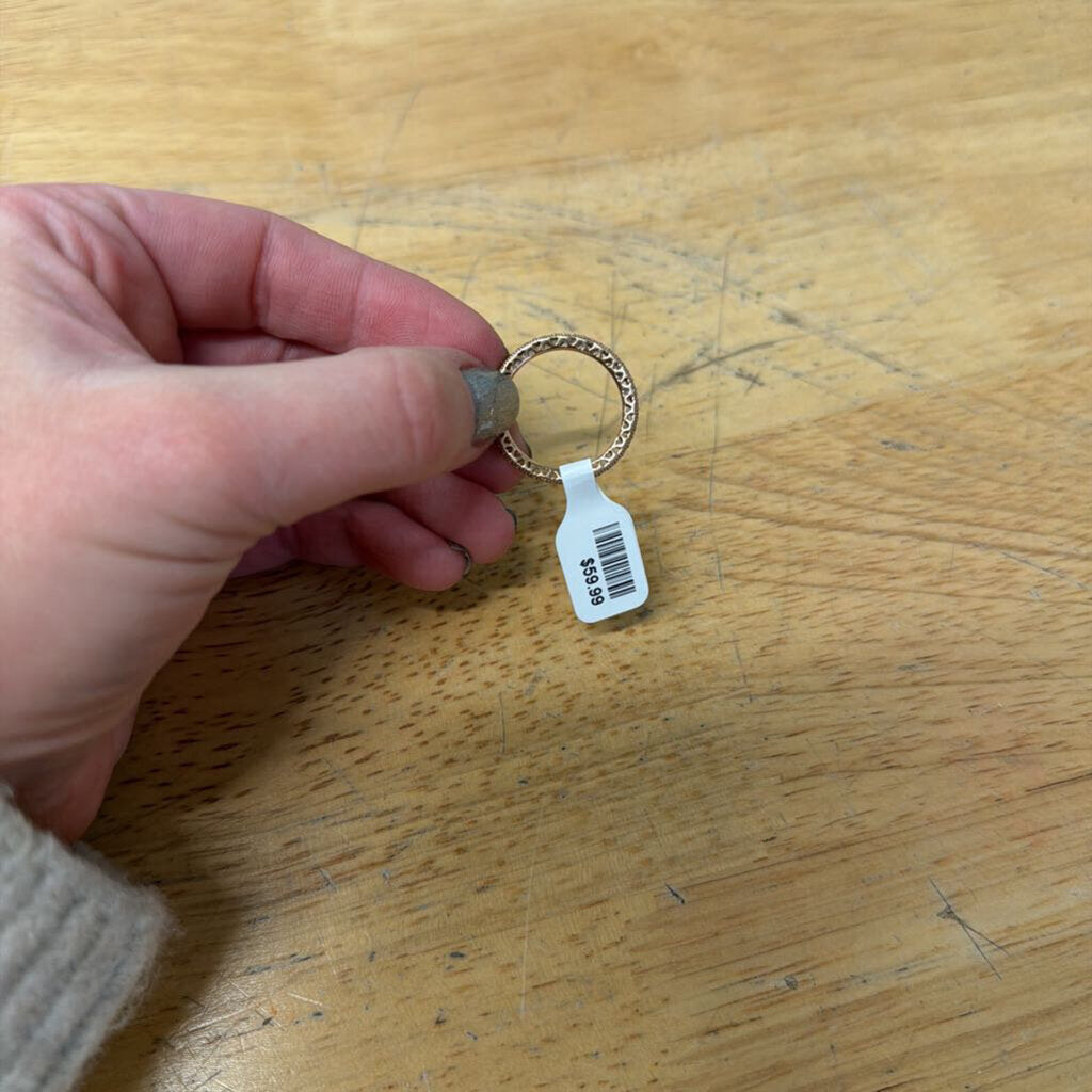 Pandora Rose Gold Heart Detail Band Ring