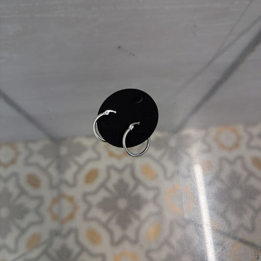 Silver Dainty Hoop Earrings