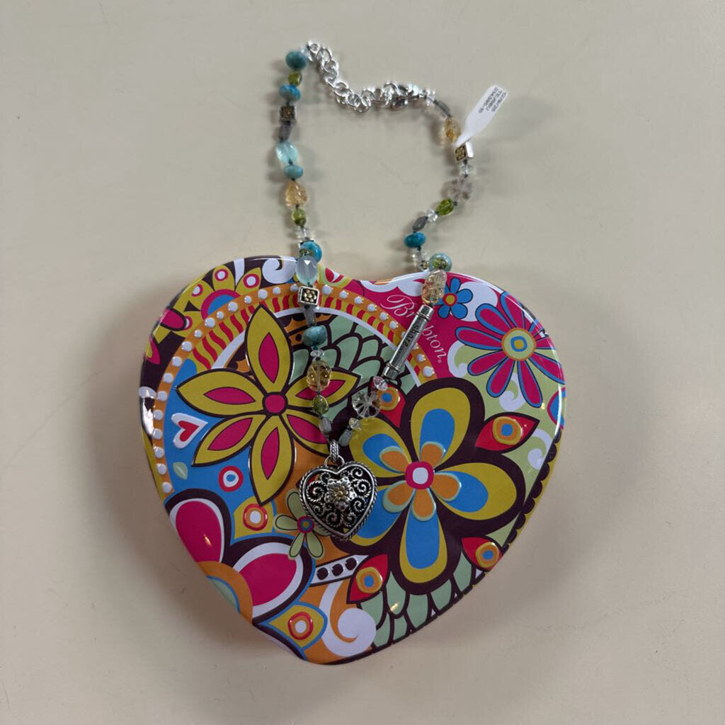 Brighton Silver/ Multi Beaded American Hero Necklace