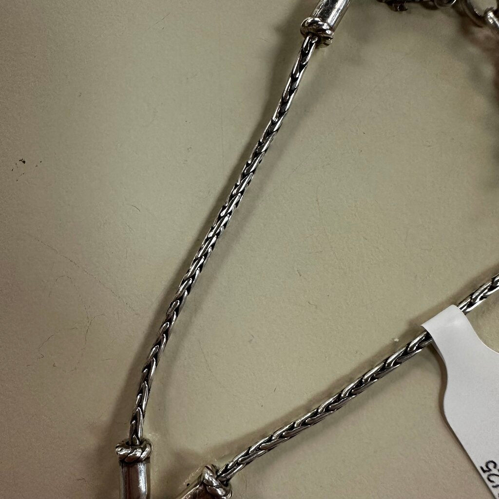 Brighton Silver Heart Shaped Lock Charm Bracelet