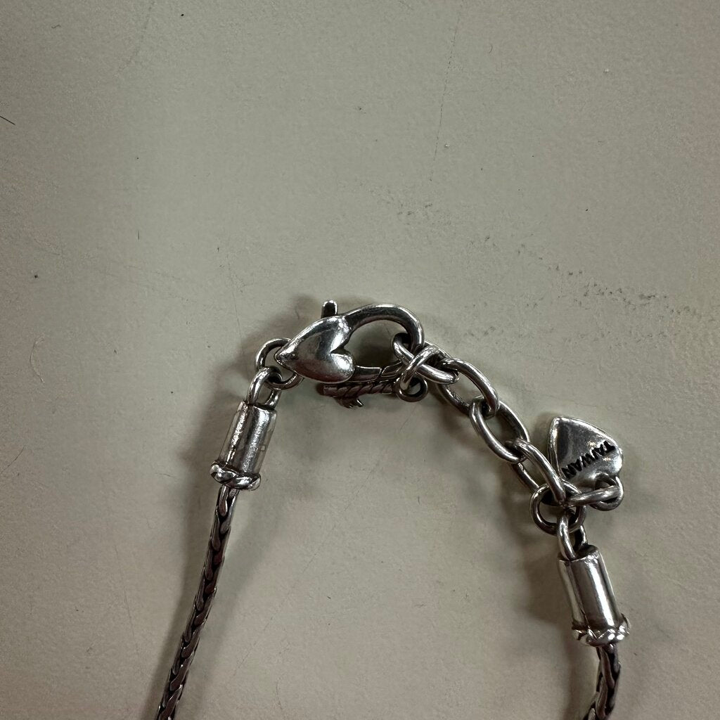 Brighton Silver Heart Shaped Lock Charm Bracelet