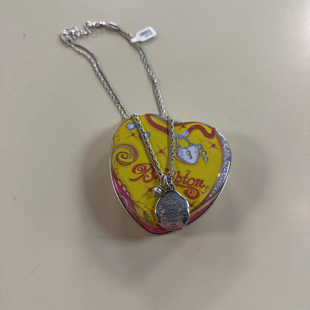 Brighton Silver Pendant Layered Necklace