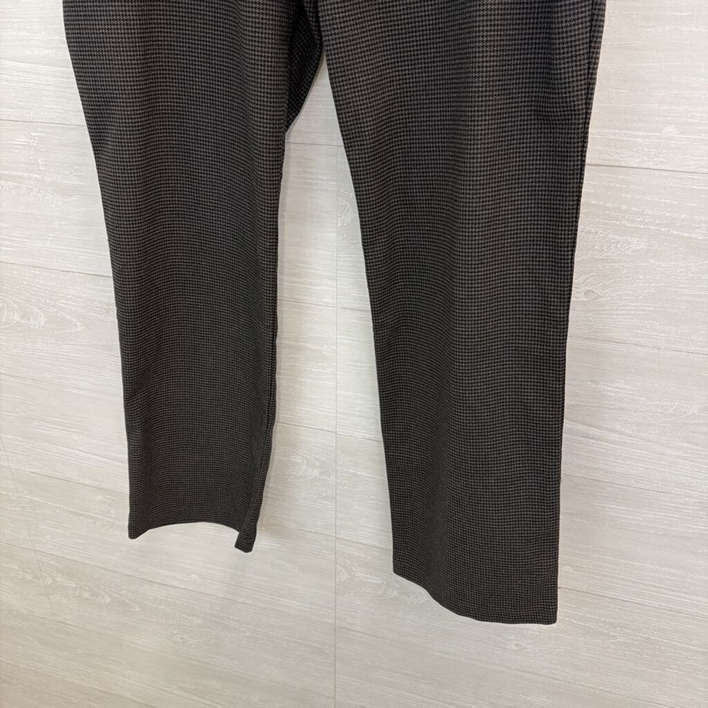 Lee Grey/ Black Houndstooth Straight Leg Mid Rise Pants 14