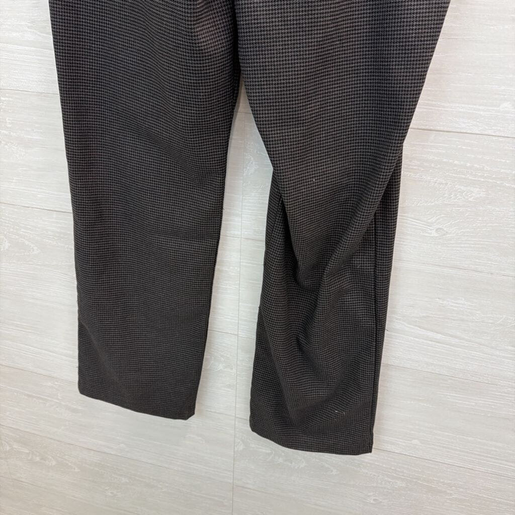 Lee Grey/ Black Houndstooth Straight Leg Mid Rise Pants 14