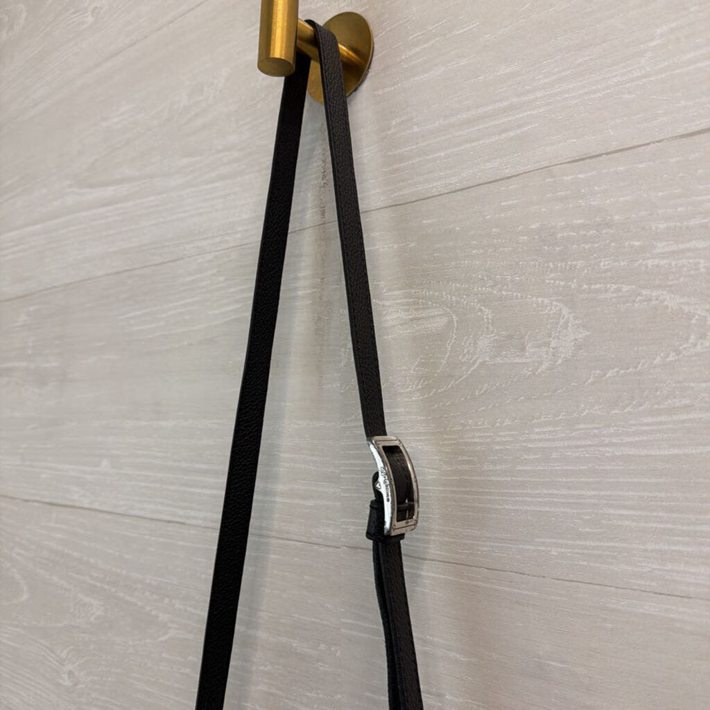 Brighton Black Leather Ferrara City Organizer Crossbody Purse